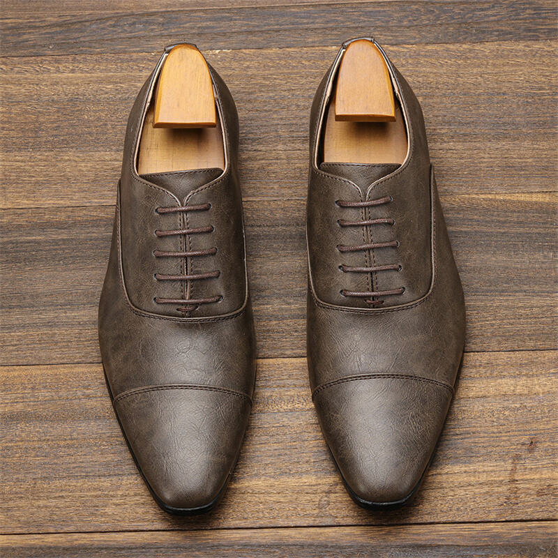 Men's Comfortable Lightweight Cap-toe Oxford Shoes