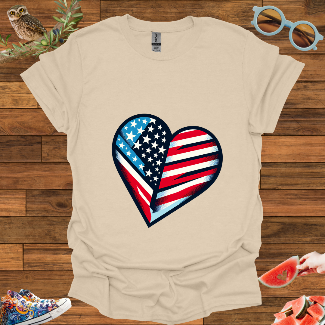 ZCKBDAmerican Heart T-Shirt