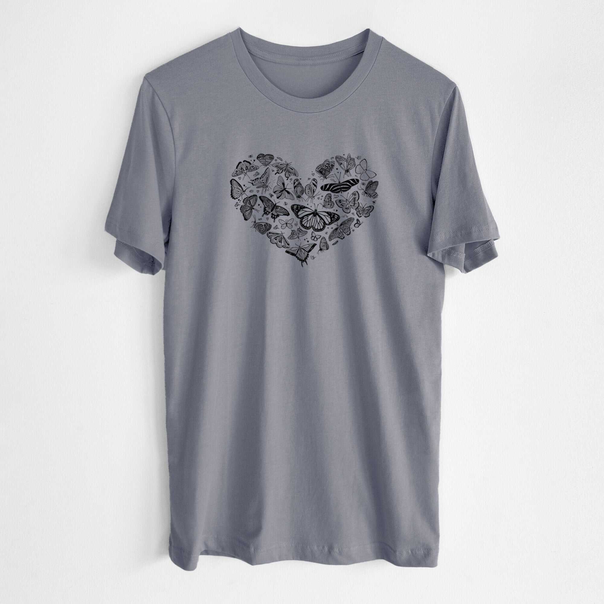 Heart Full of Butterflies - Lightweight 100% Cotton Unisex Crewneck
