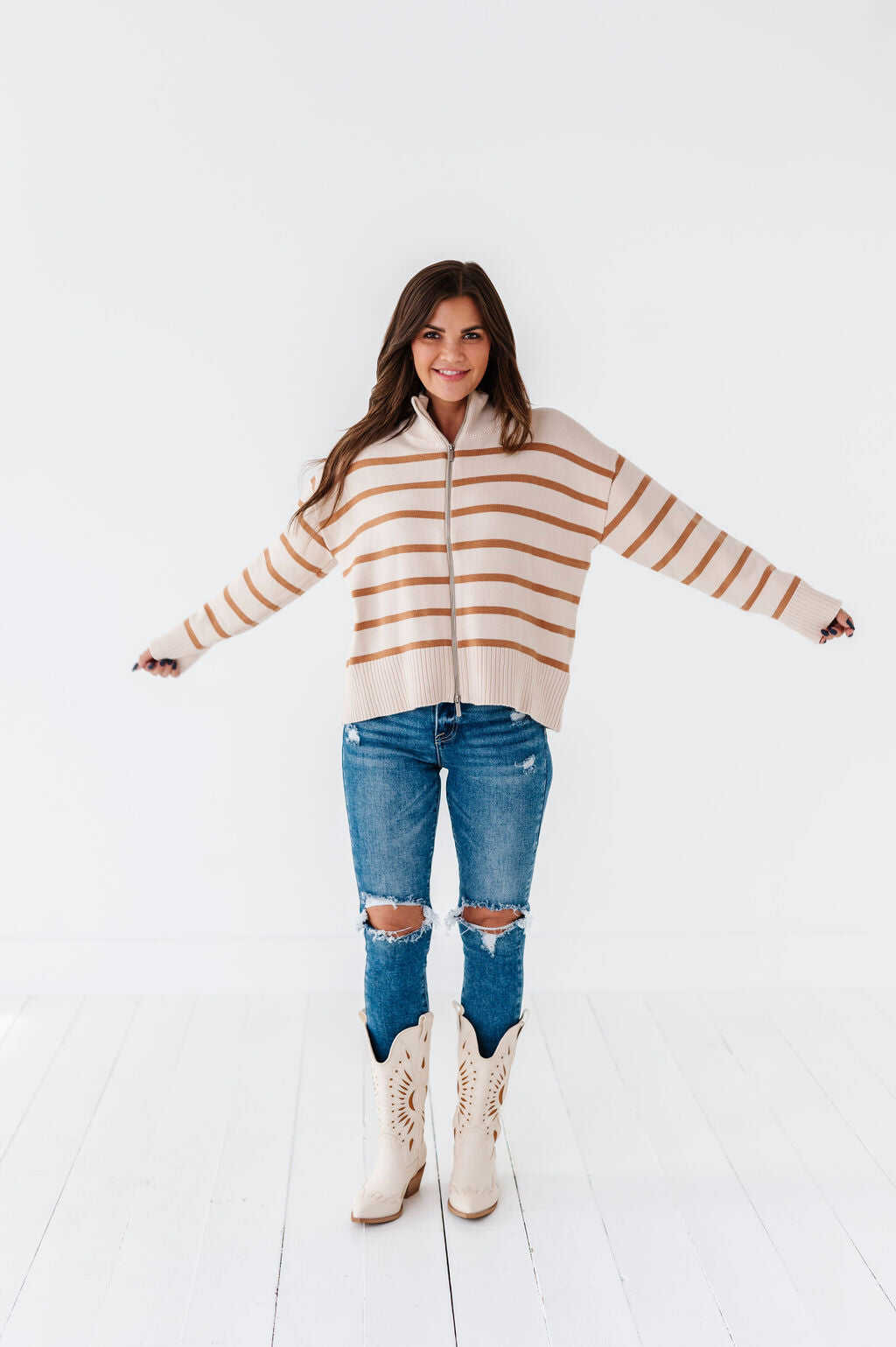 Sedona Zip Up Sweater - Size Small, Large, & XL Left