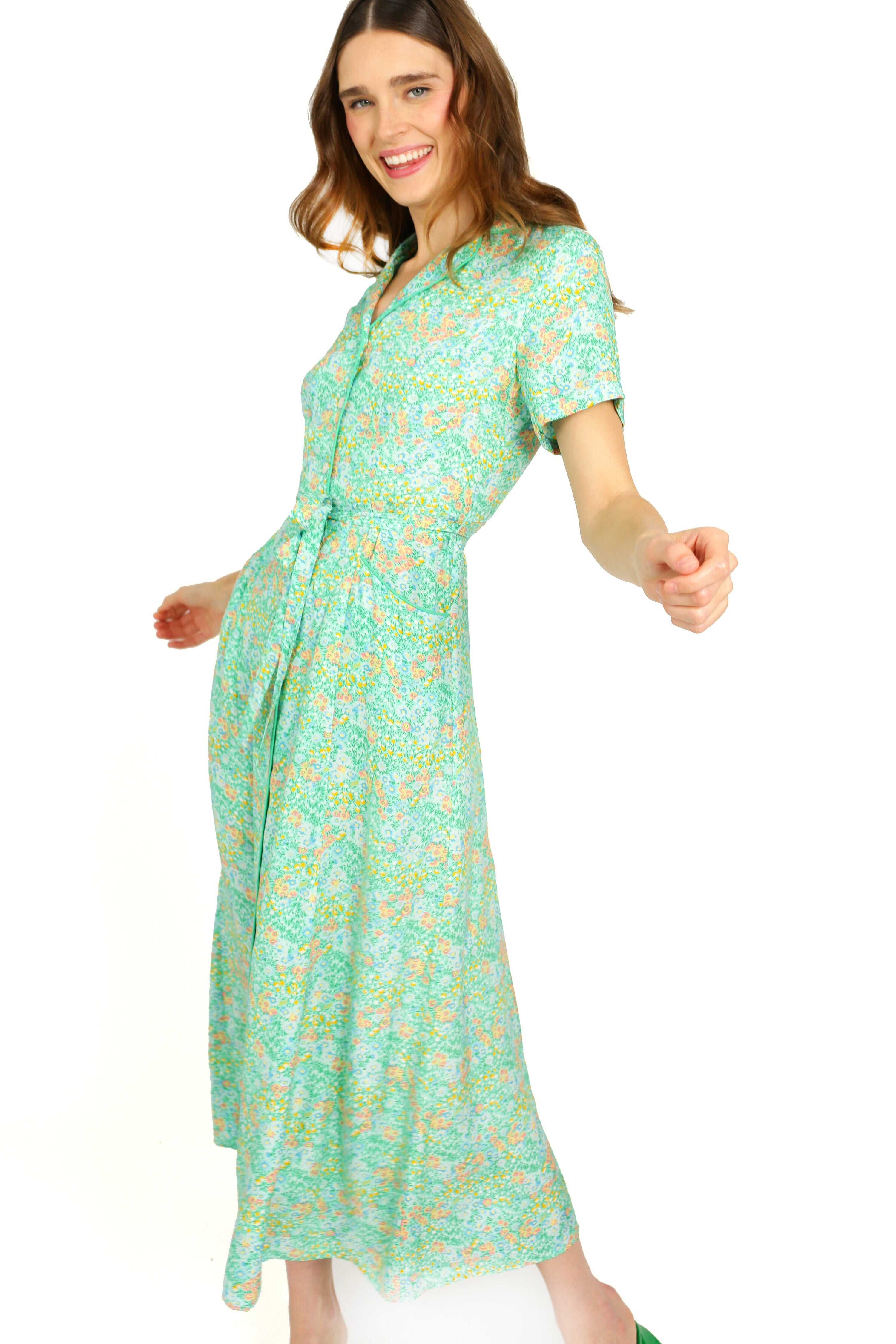 Silk Long Maria Dress