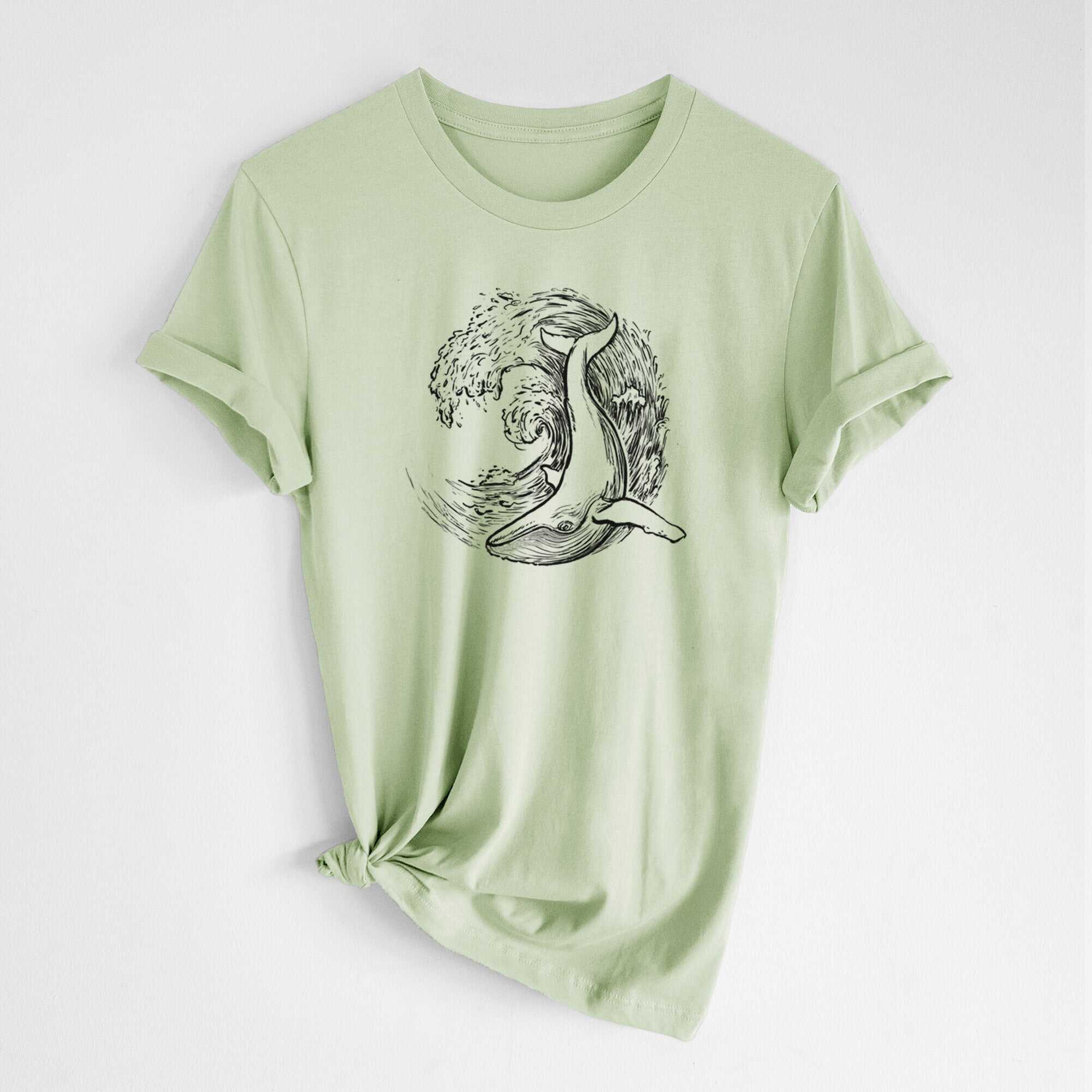 Whale Wave - Lightweight 100% Cotton Unisex Crewneck