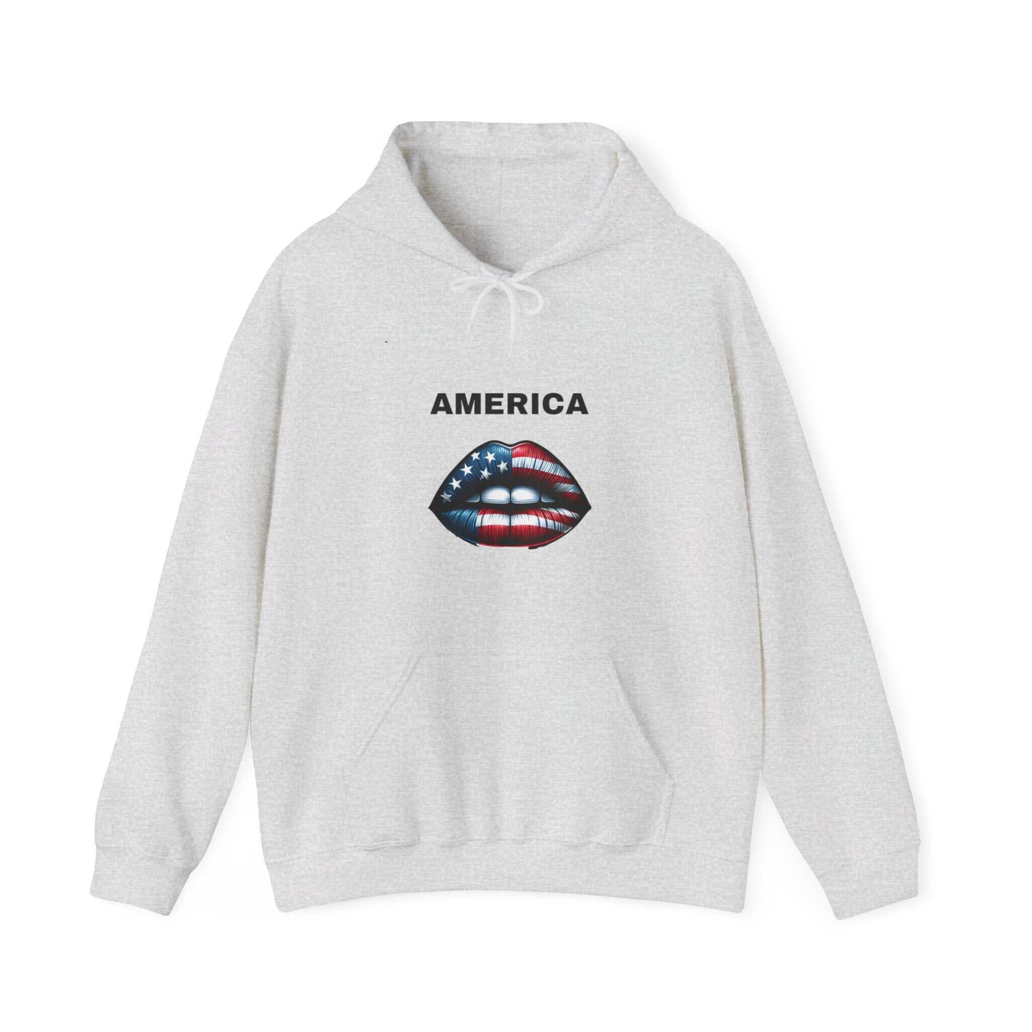 ZCKBDAmerican lip. Unisex Heavy Blend™ Hooded Sweatshirt