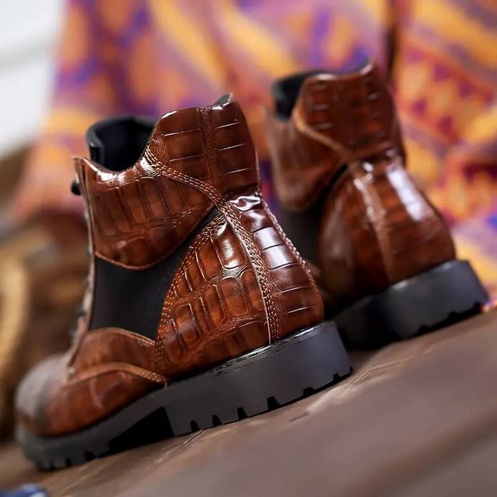 Men's Genuine Leather Comfortable Handmade Dress Boots