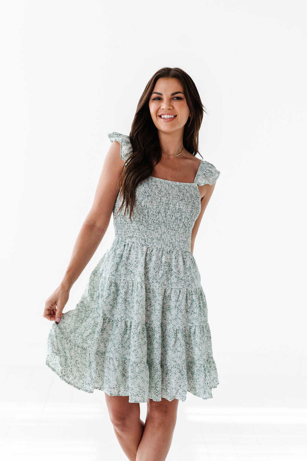 Quincy Ruffle Strap Dress - Size 1X and 2X Left