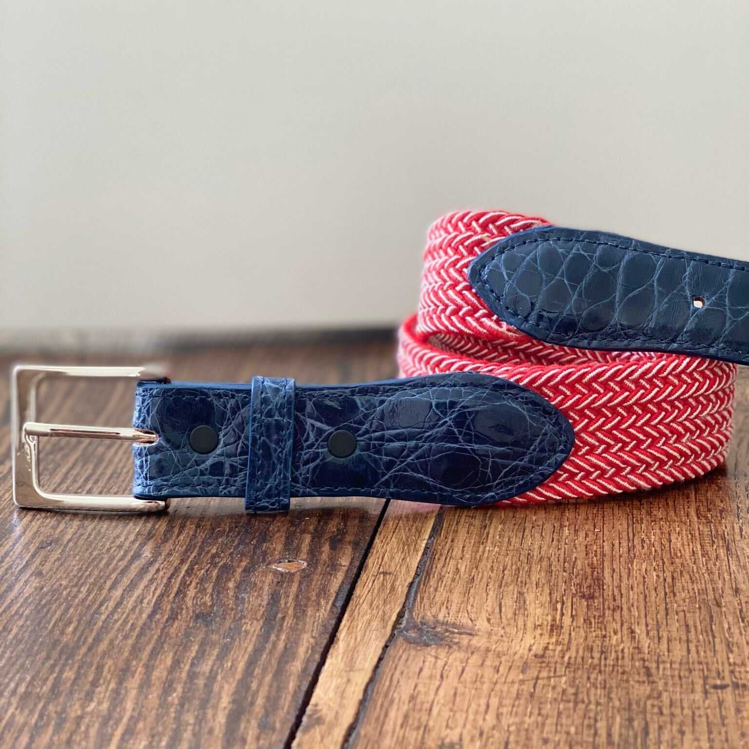 The Stretch Belt, Red & White