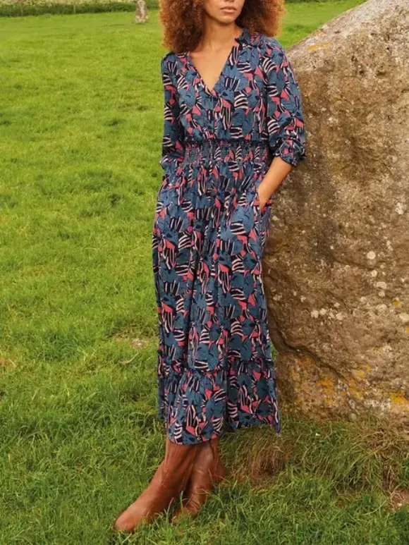 Jonie Shirred Jersey Dress