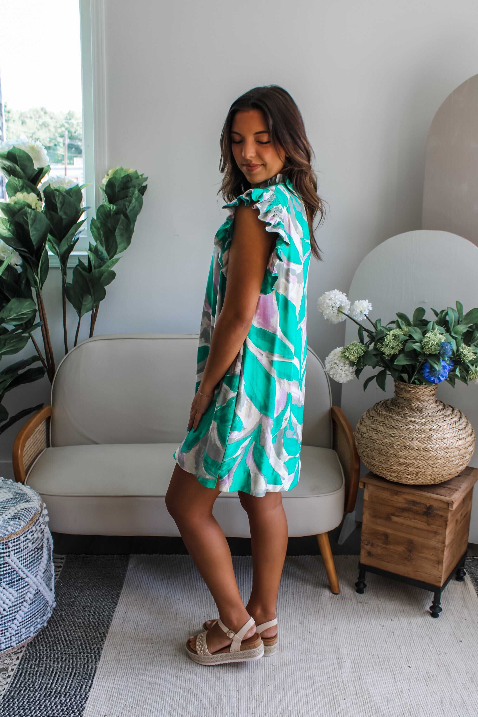 Garden Crush Pocket Dress • Green