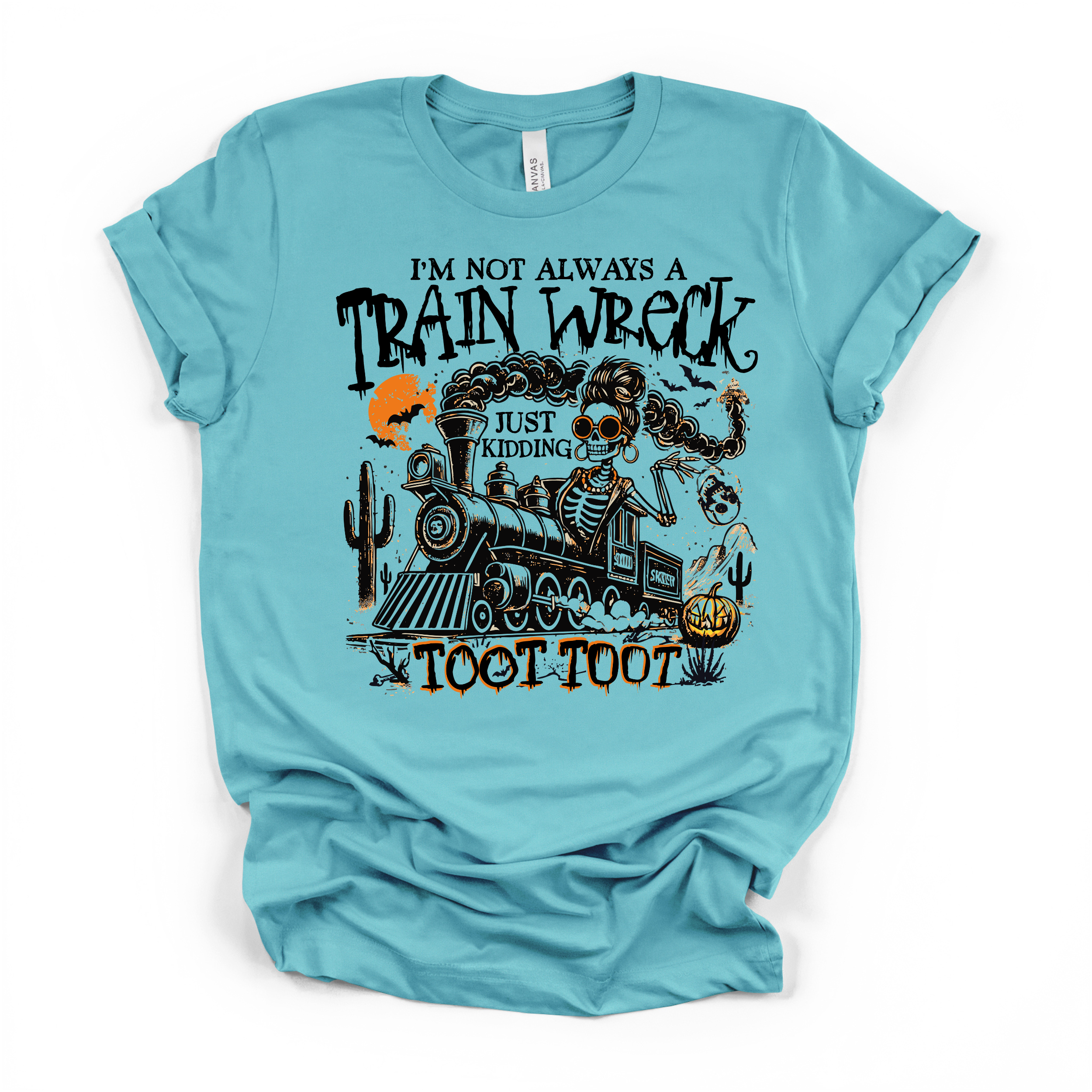 Im Not Always A Train Wreck T Shirt (Black Design)