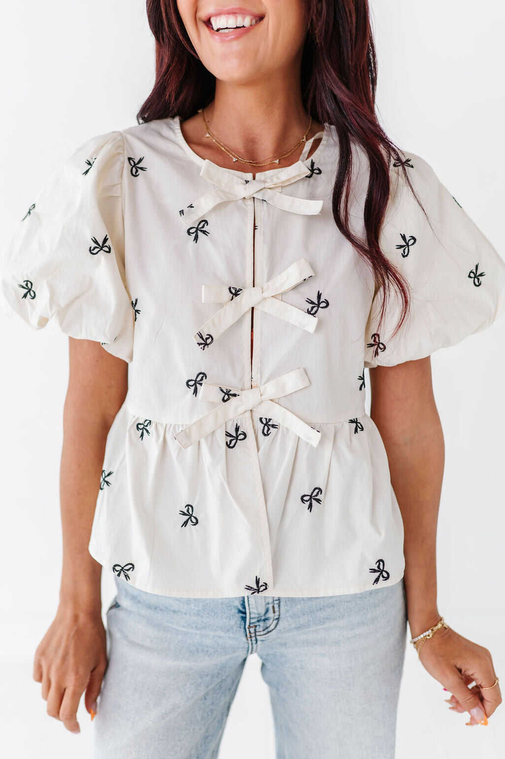 Paris Tie Blouse