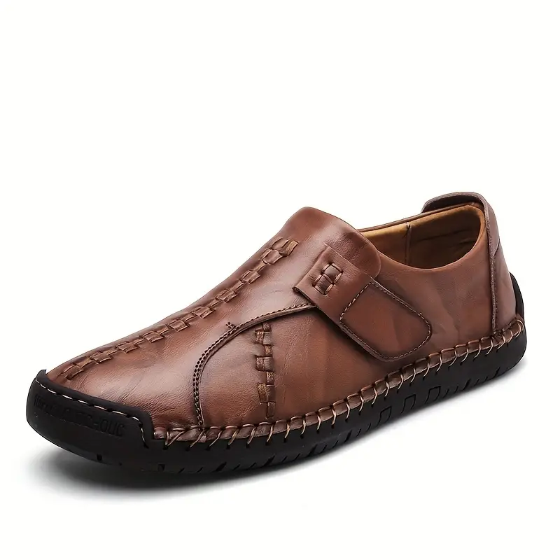 Men's Comfy Lightweight Hand Stitching Leather Shoes