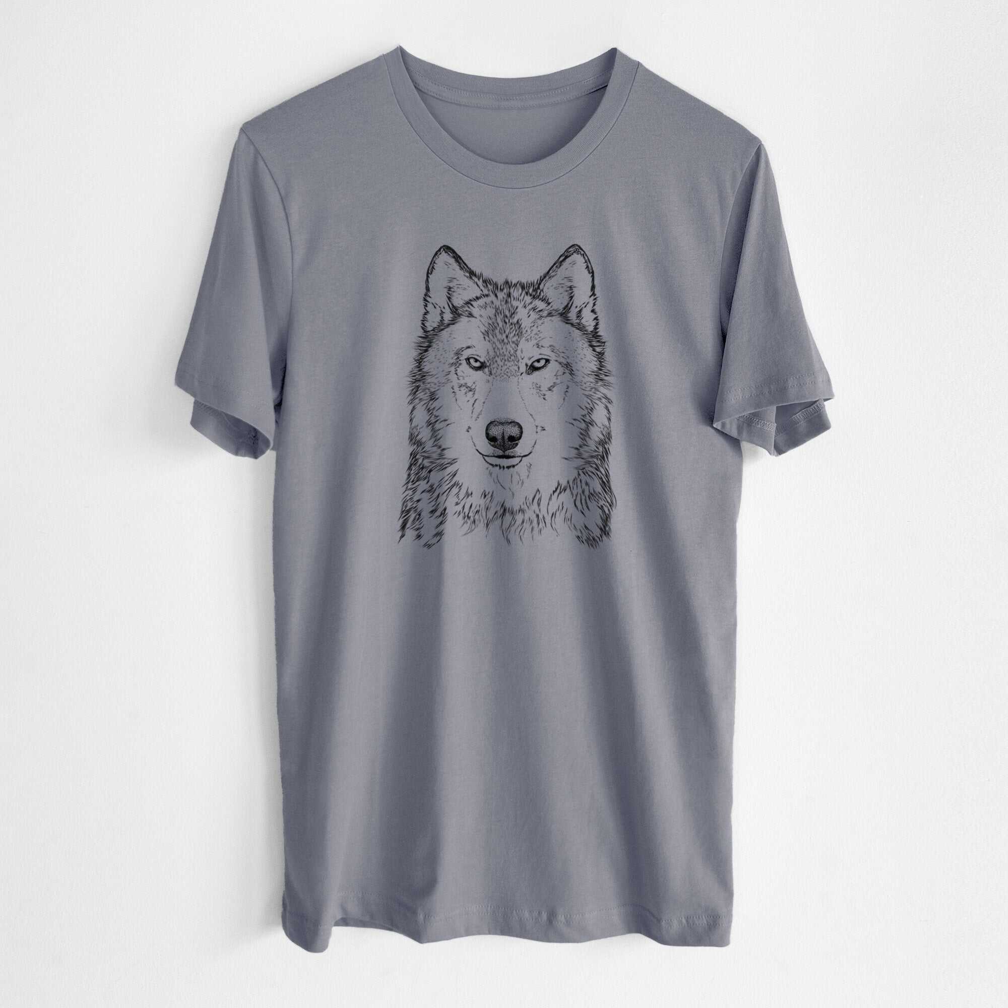 Grey Wolf - Canis lupus - Lightweight 100% Cotton Unisex Crewneck