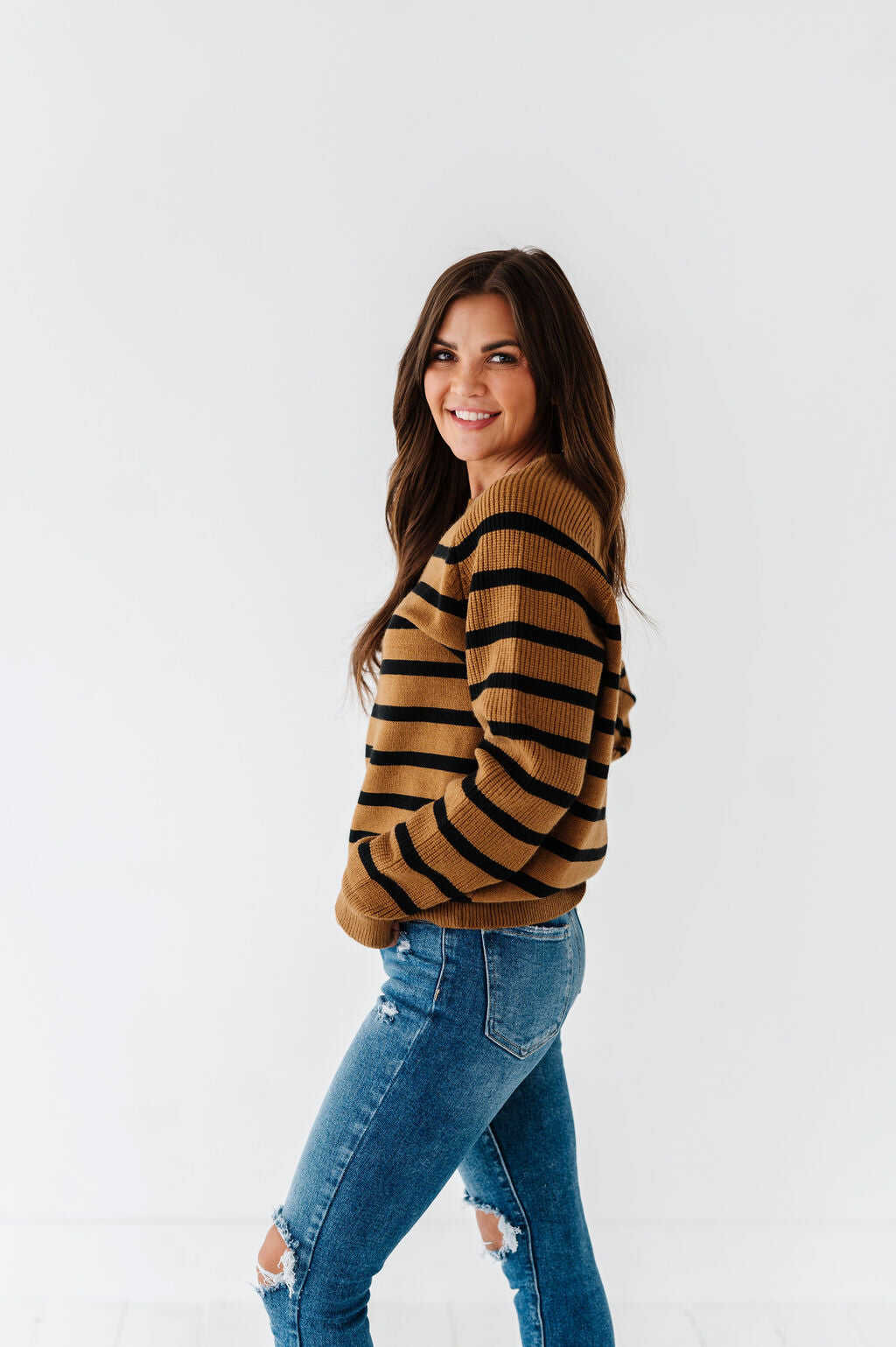 Freddie Striped Sweater - Size Small & Large Left