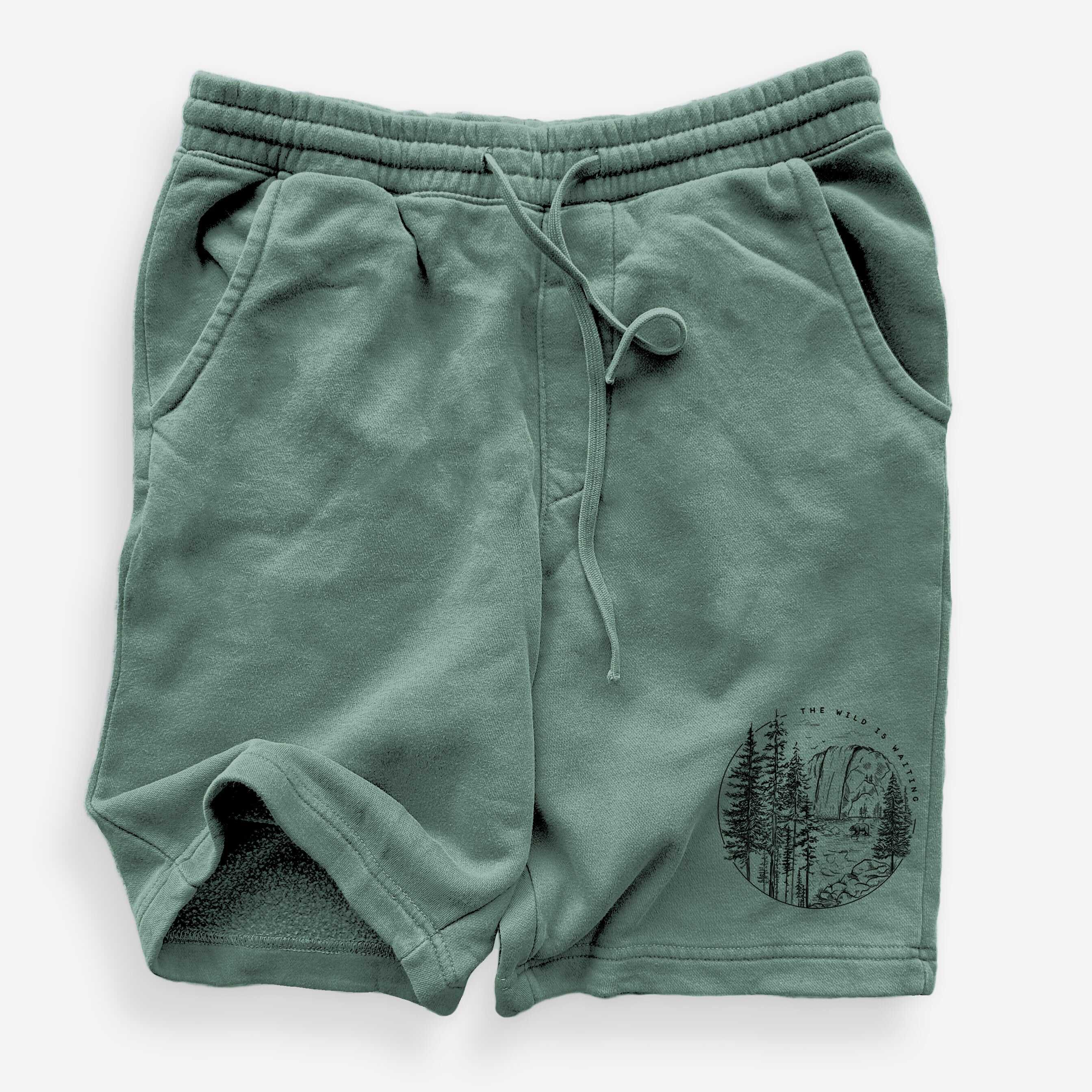 The Wild is Waiting - Unisex Pigment Dyed Shorts