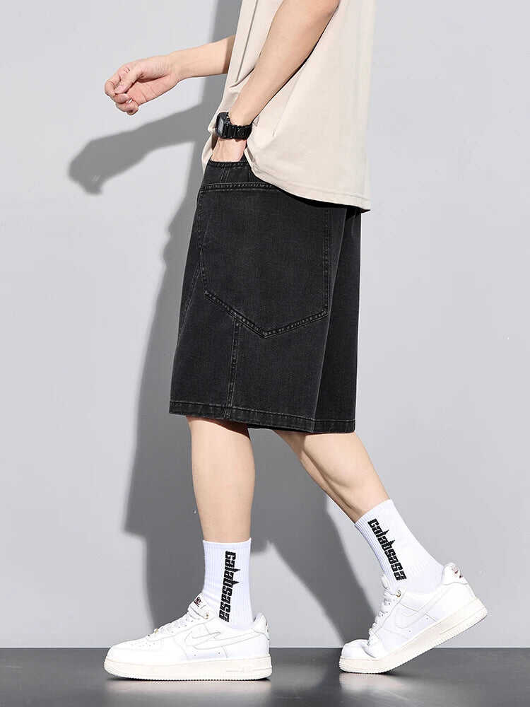 CROSSLINE DENIM SHORTS