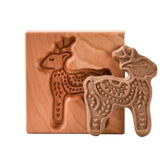 HOT SALE-49% OFFWOOD PATTERNED COOKIE CUTTER - EMBOSSING MOLD FOR COOKIES