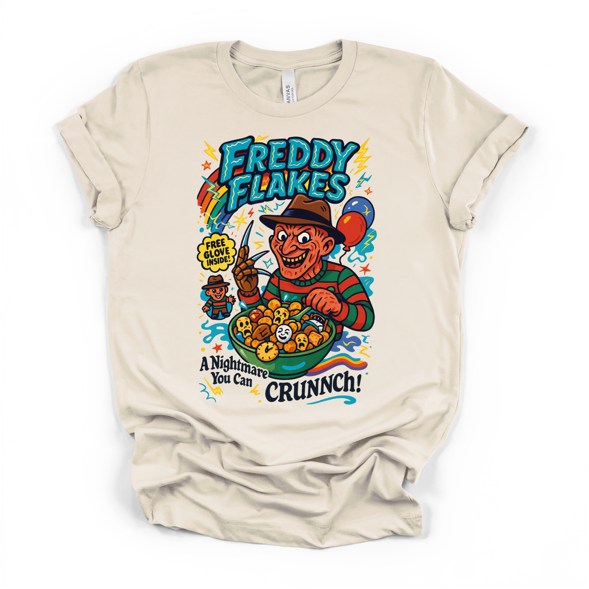 Freddy Flakes Halloween T Shirt