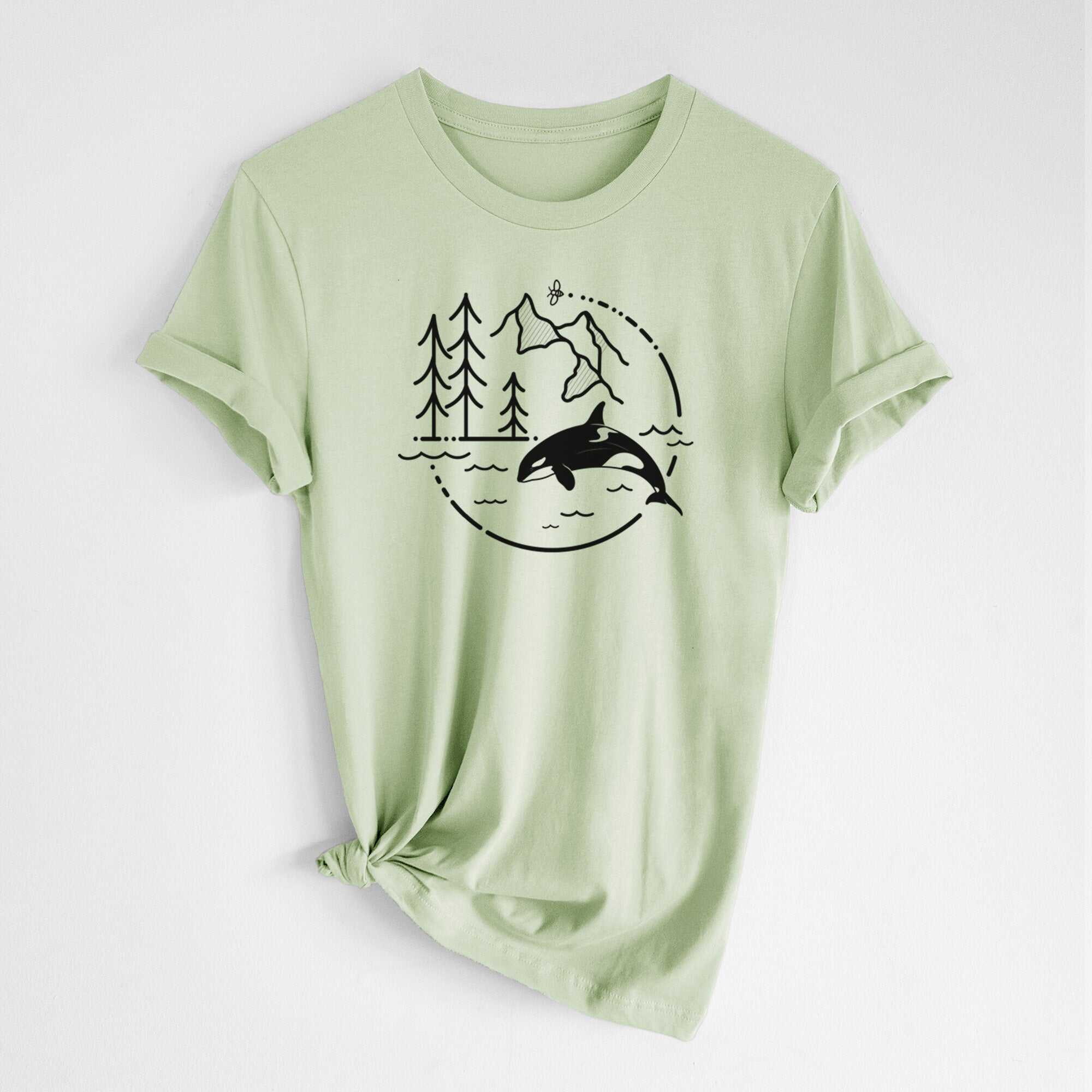 It's All Connected - Orca - Lightweight 100% Cotton Unisex Crewneck
