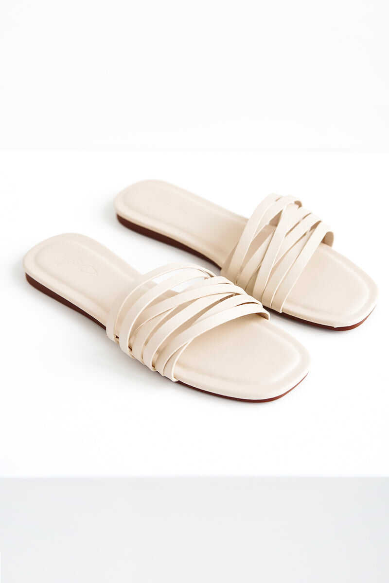 Tara Sliders in White
