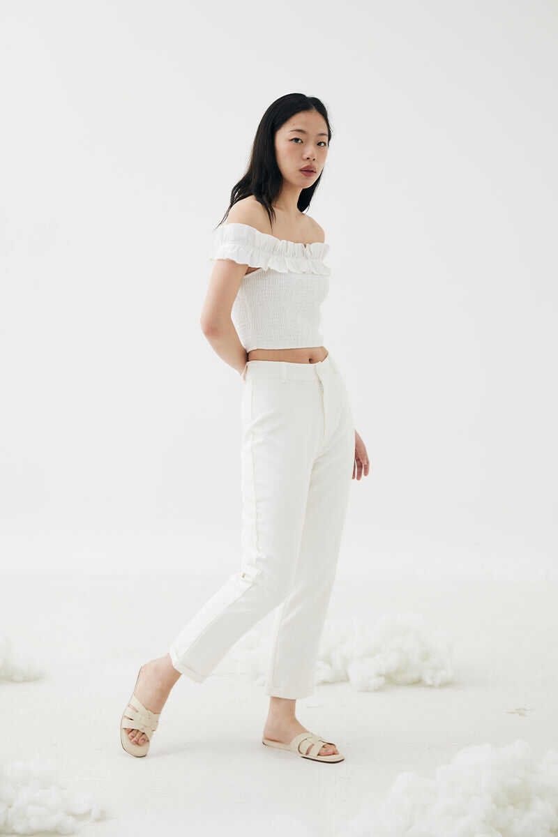 Bondi Cloud Sliders in Cream