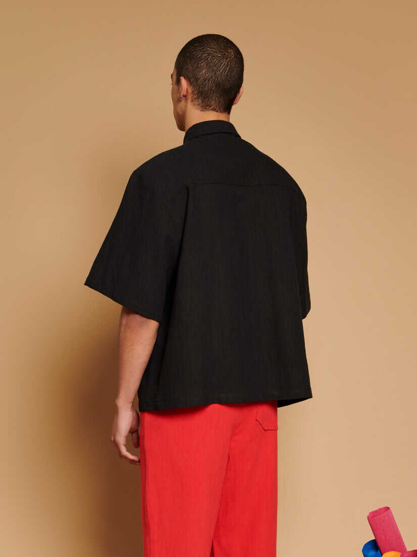 Camelia Applique Boxy Shirt