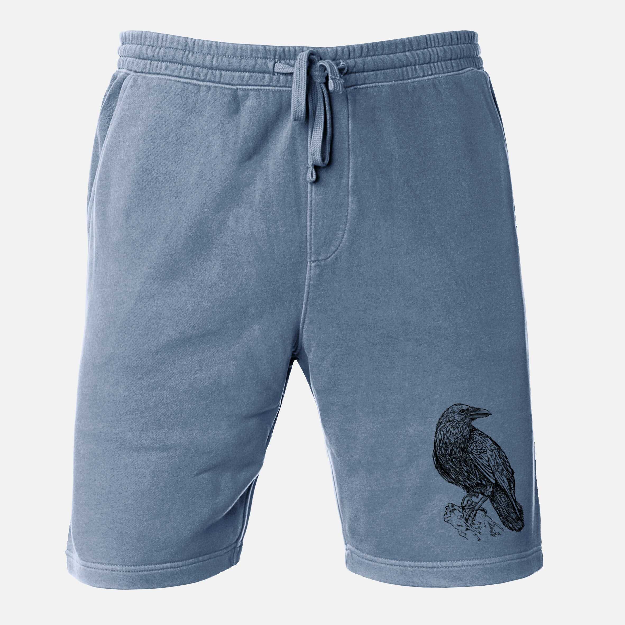 Corvus corax - Common Raven - Unisex Pigment Dyed Shorts