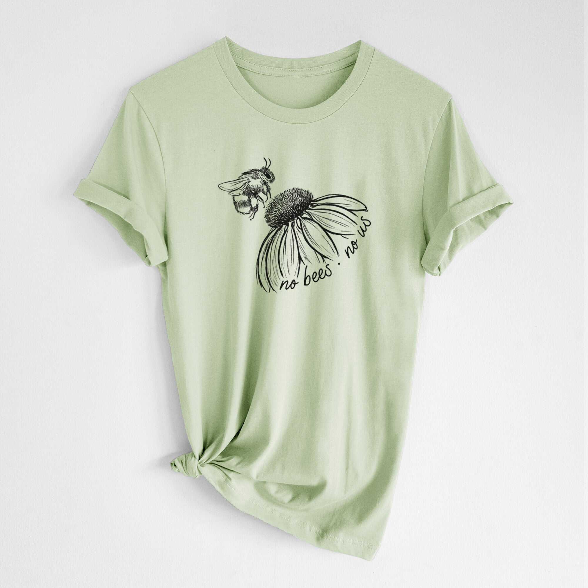No Bees No Us - Lightweight 100% Cotton Unisex Crewneck