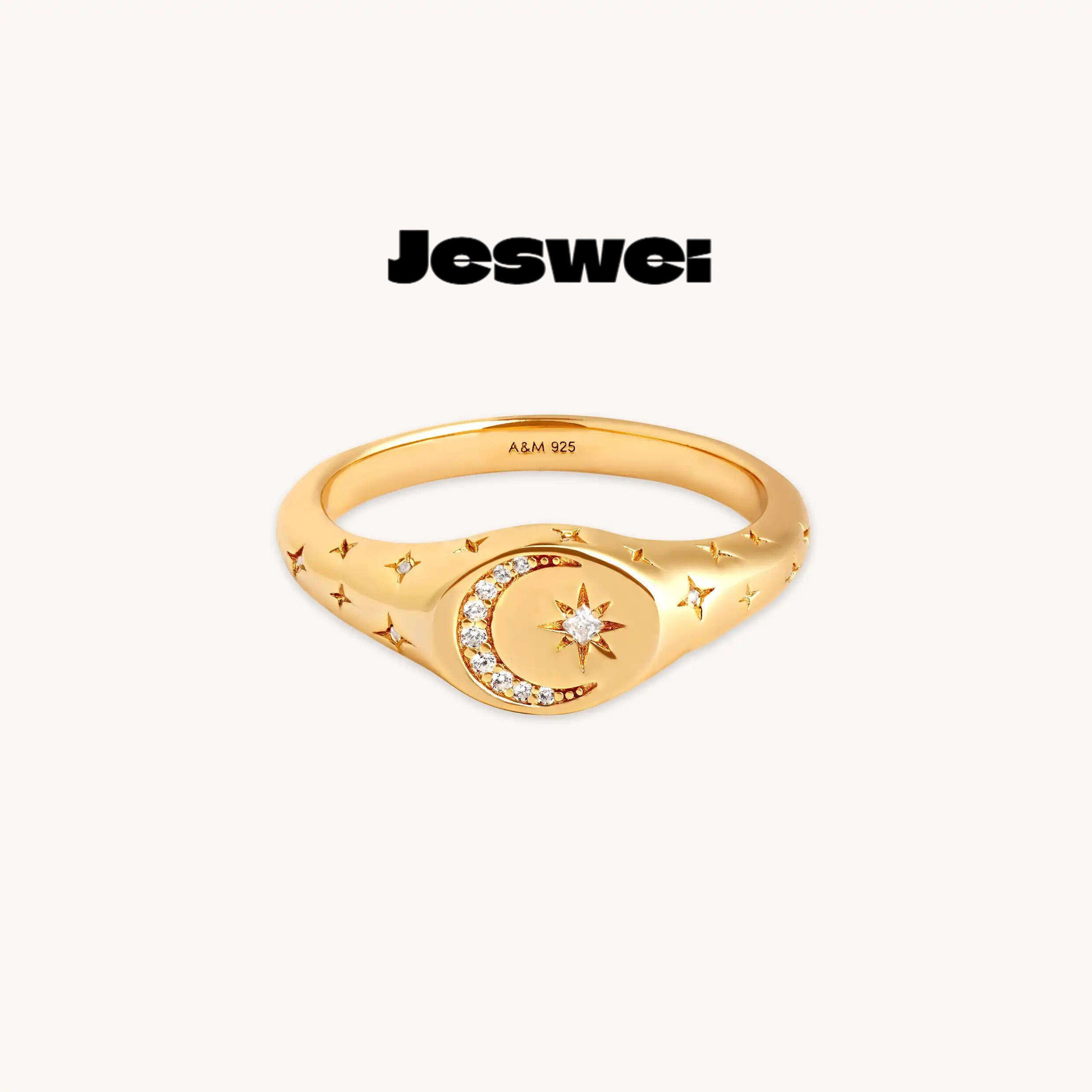 Cosmic Signet Ring in Gold