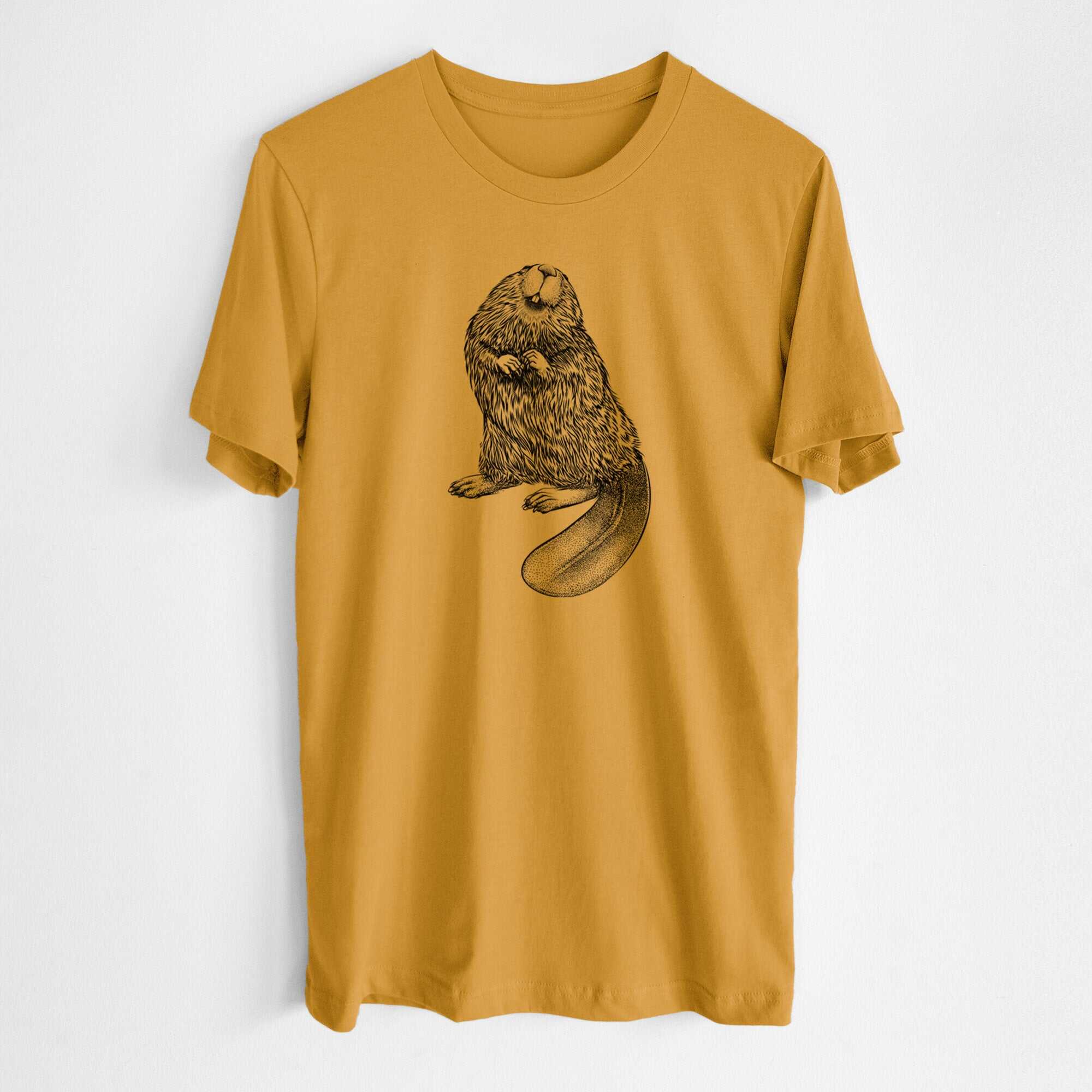 North American Beaver - Castor canadensis - Lightweight 100% Cotton Unisex Crewneck