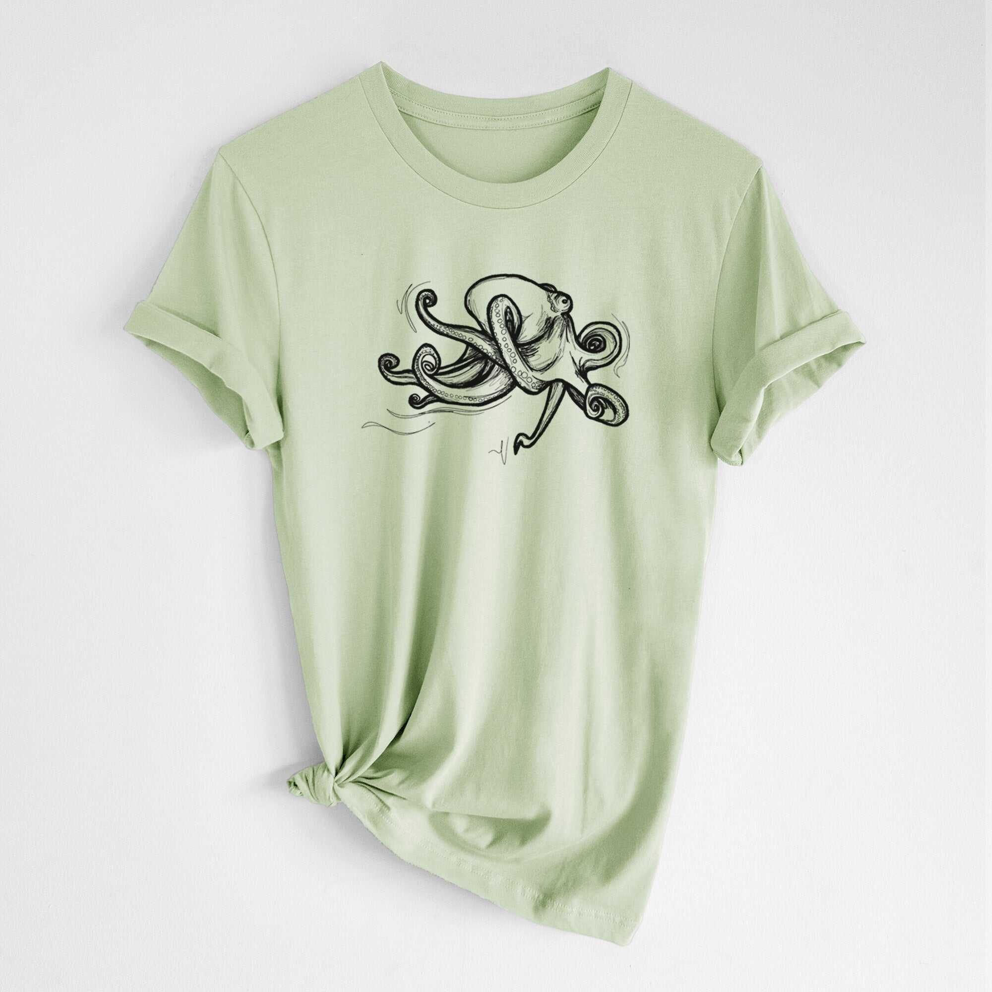 Giant Pacific Octopus - Lightweight 100% Cotton Unisex Crewneck
