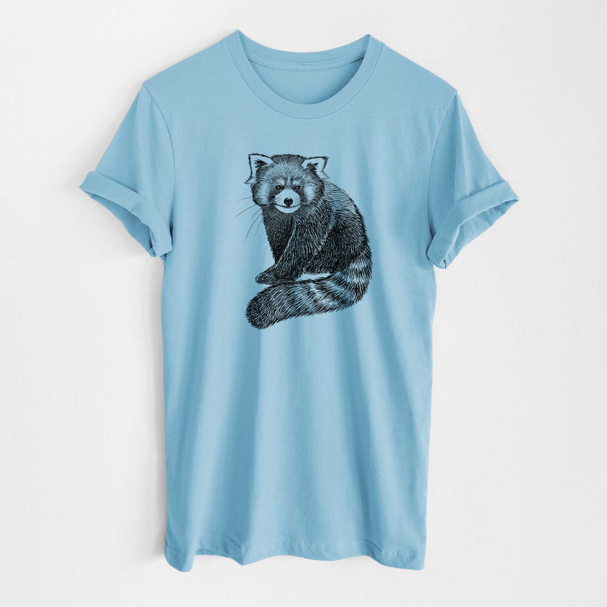 Red Panda - Ailurus fulgens styani - Lightweight 100% Cotton Unisex Crewneck