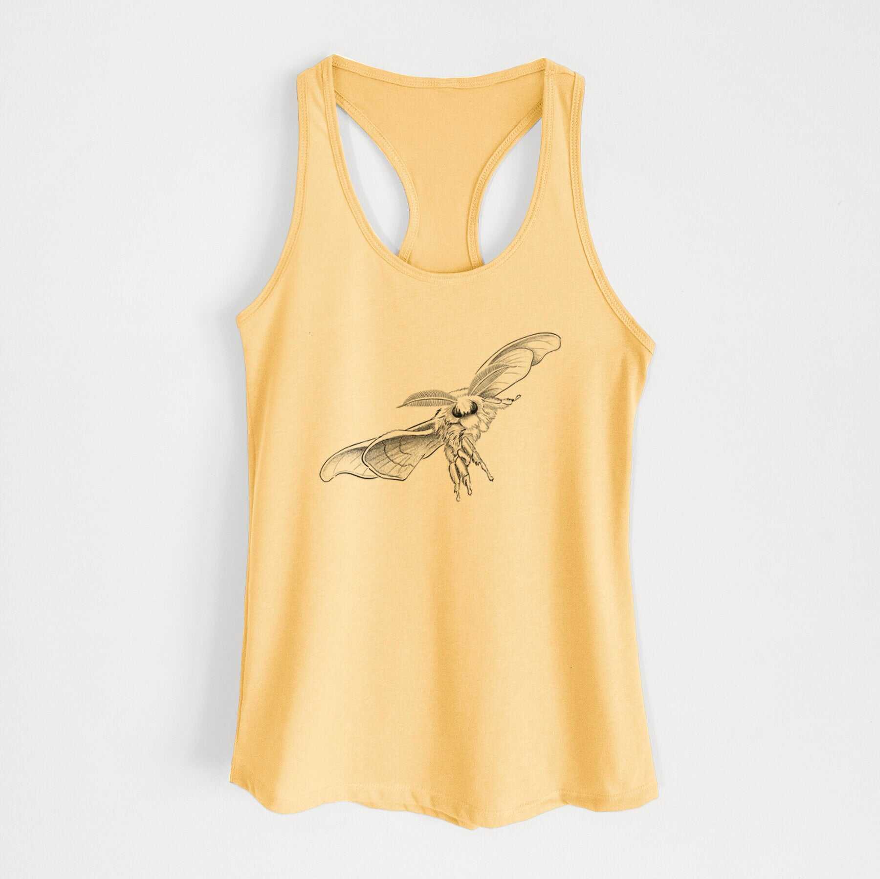 Domestic Silk Moth - Bombyx mori - Women's Racerback Tanktop