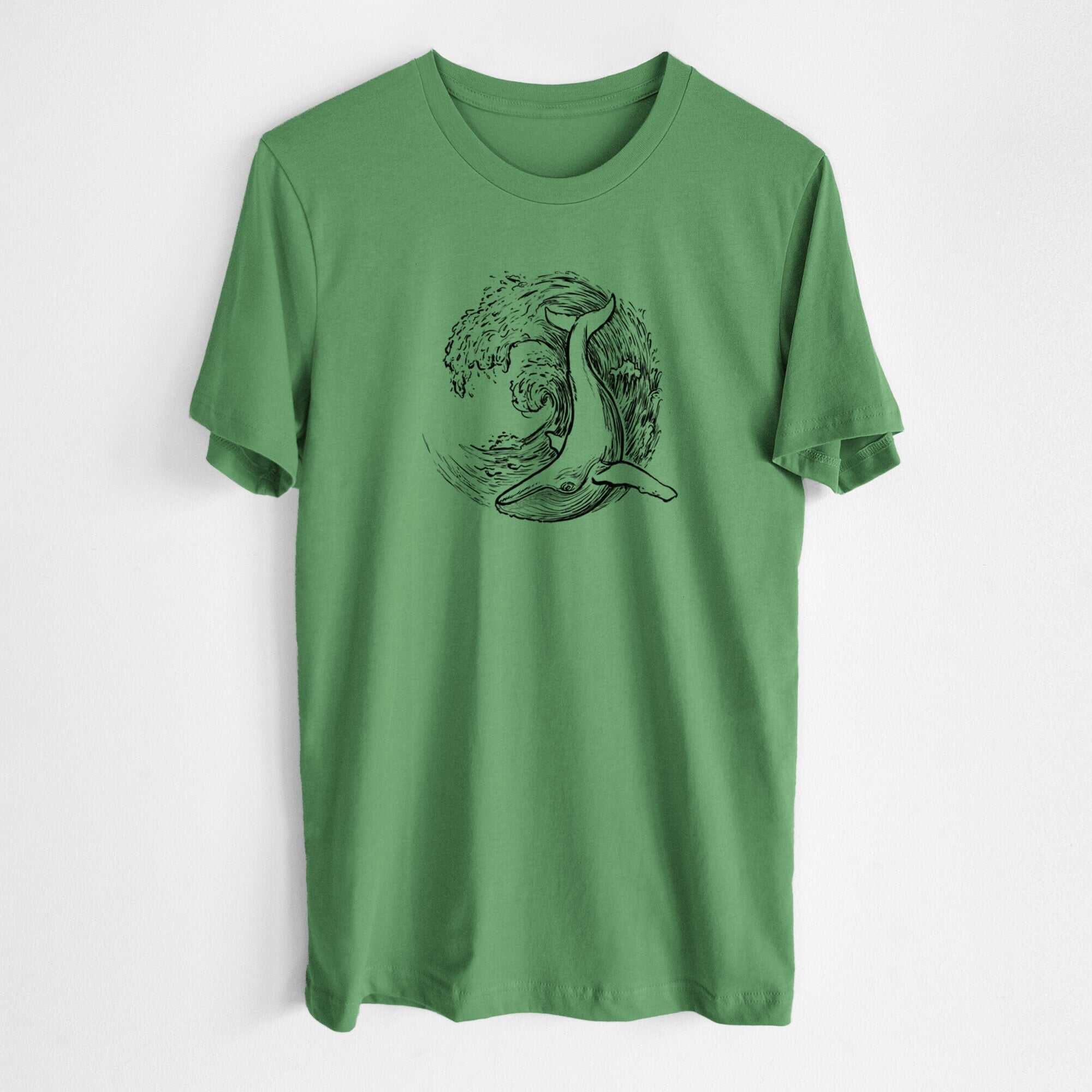 Whale Wave - Lightweight 100% Cotton Unisex Crewneck