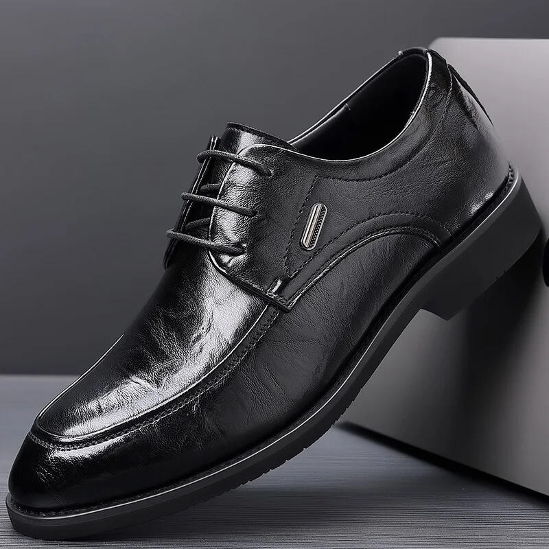 🔥HOT SALE-Men's Genuine Leather Shoes 2023 Winter New Business Formal Shoes Fashion Casual Shoes