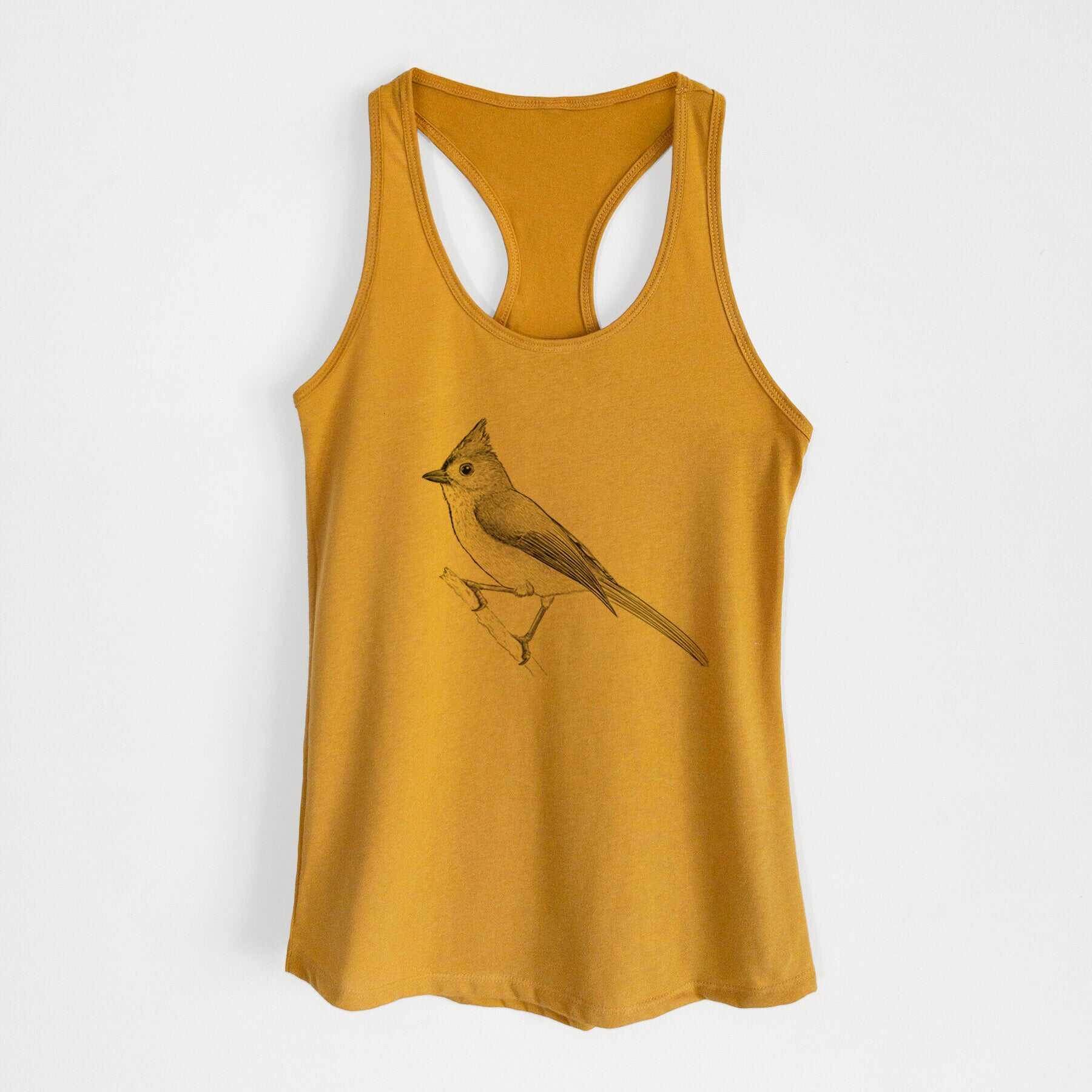 Tufted Titmouse - Baeolophus bicolor - Women's Racerback Tanktop