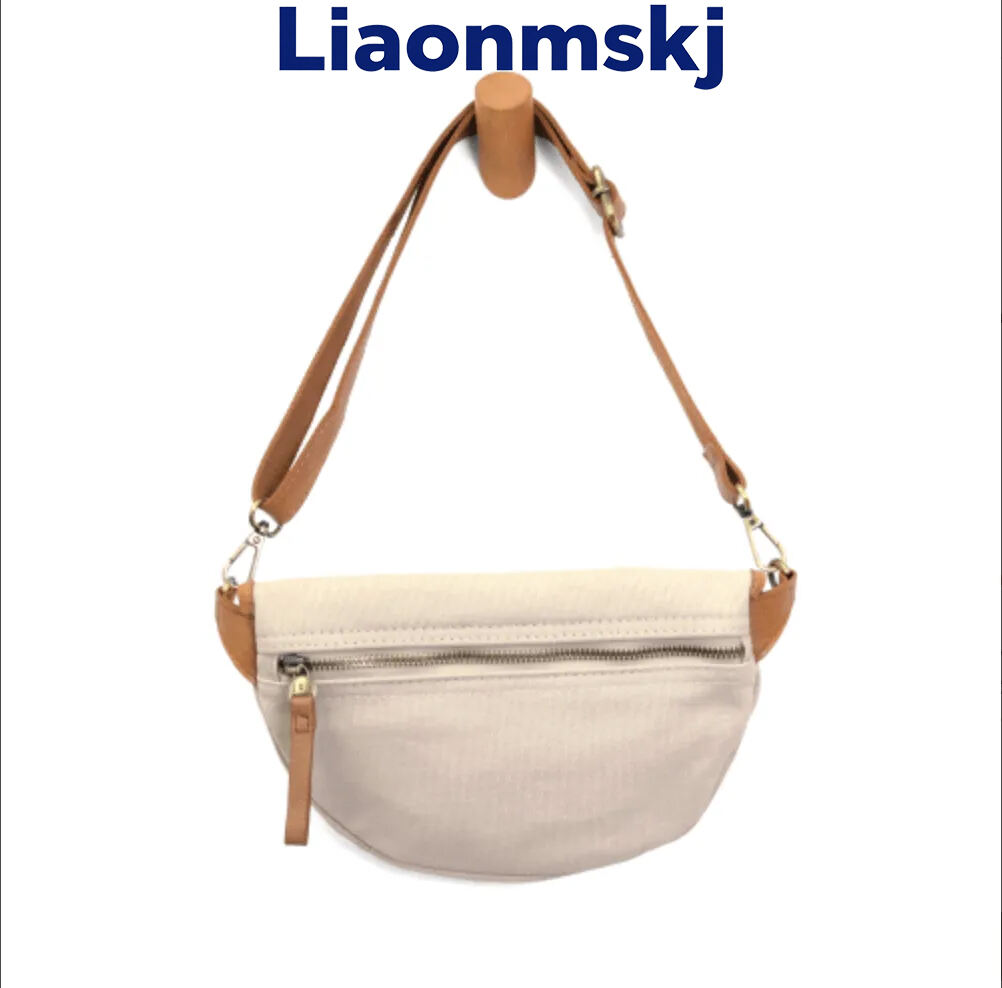 Natural Canvas Sling Belt Bag