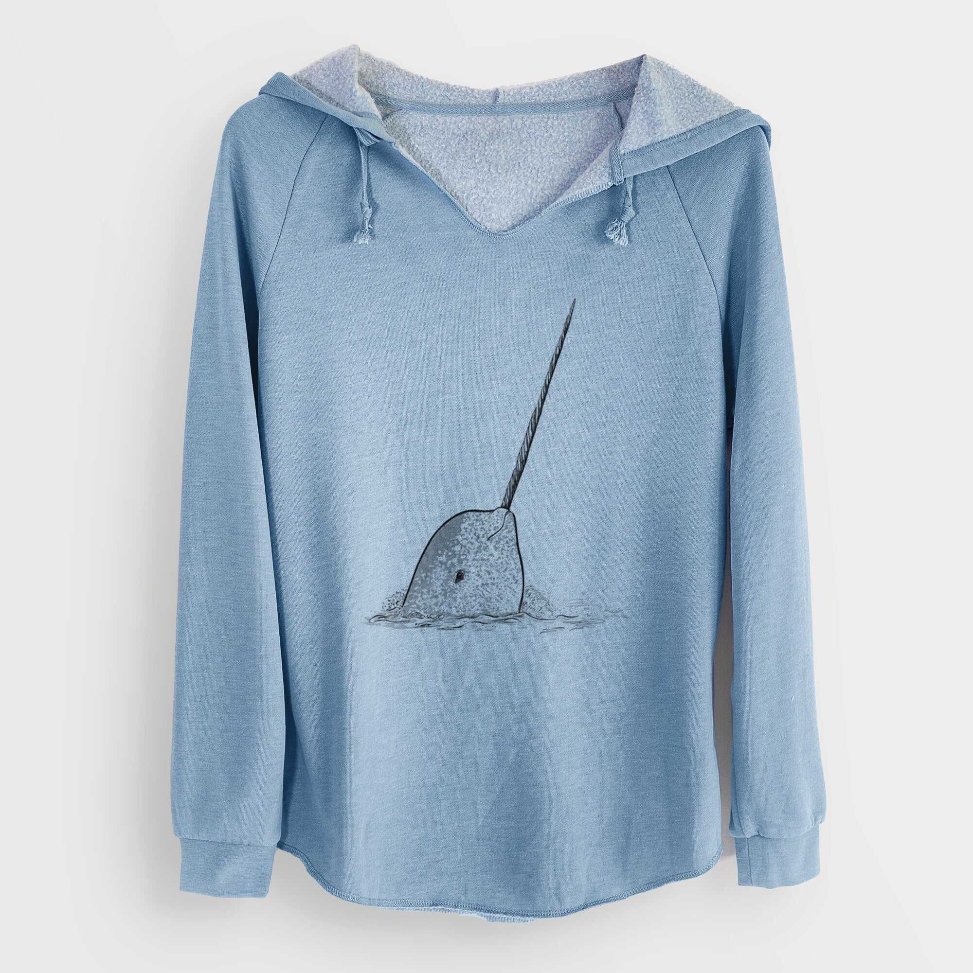 Narwhal - Monodon monoceros - Cali Wave Hooded Sweatshirt