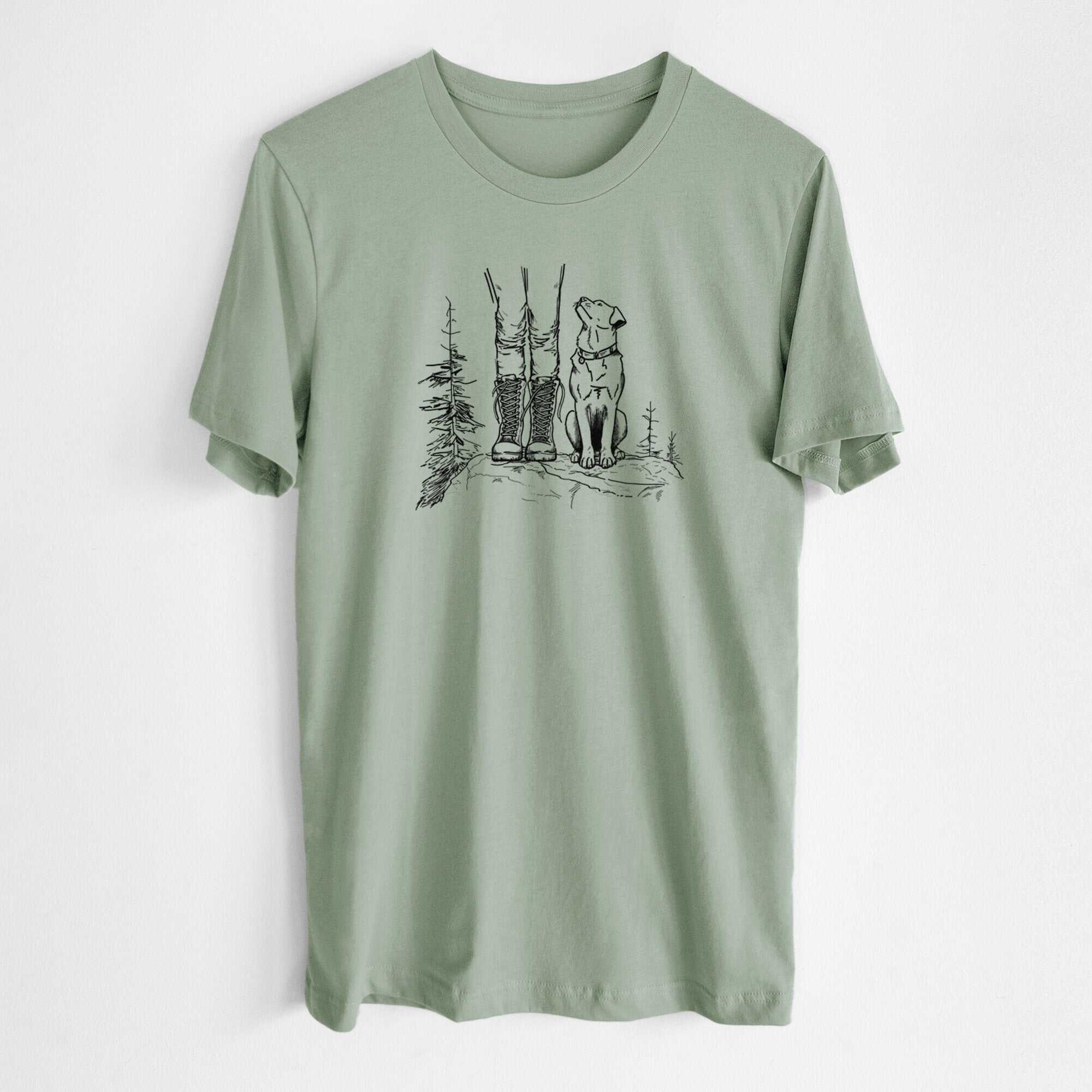 Trail Companions - Hiking with Dogs - Lightweight 100% Cotton Unisex Crewneck