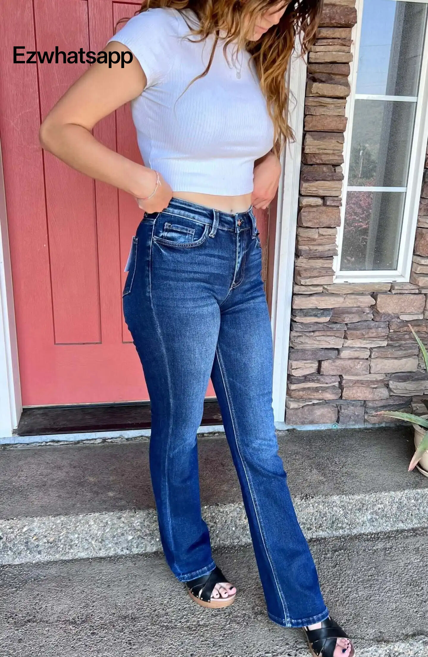 Vervet by Flying Monkey Little Sunshine Bella Slim Bootcut Jeans