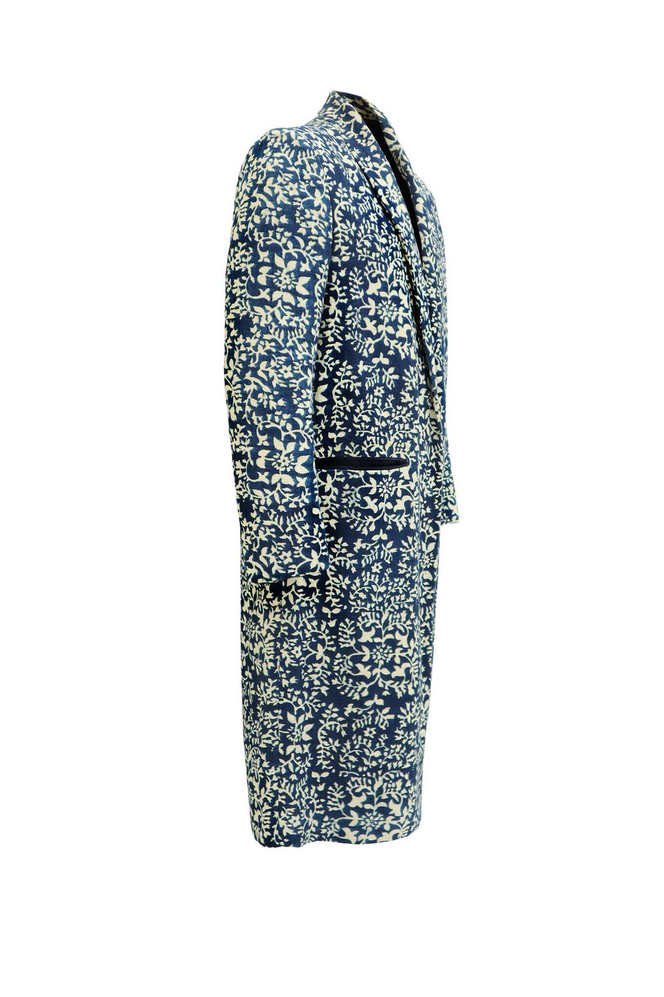 TOPOL coat - Indigo print