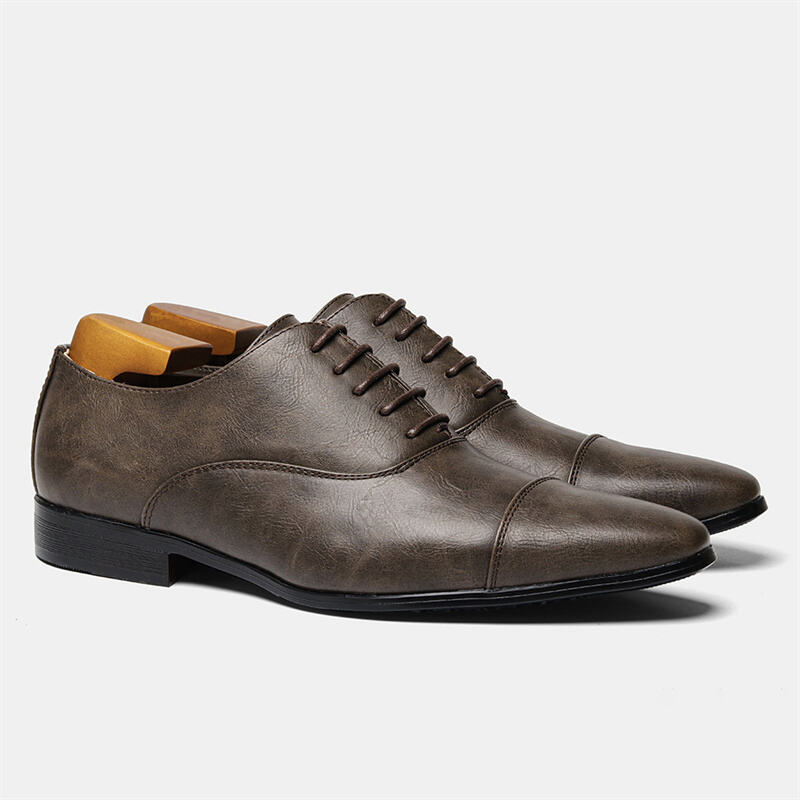 Men's Comfortable Lightweight Cap-toe Oxford Shoes