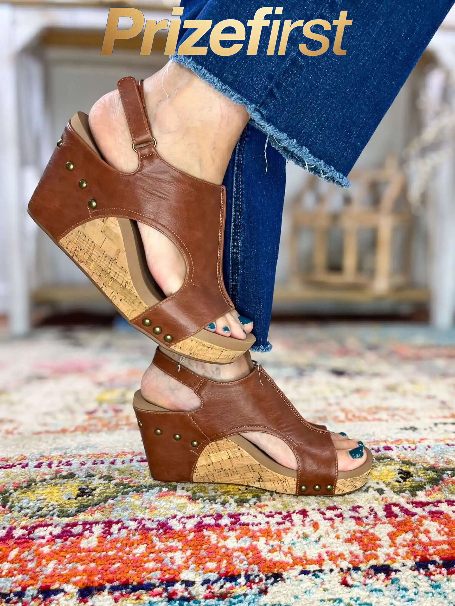 Corky's Footwear Tiffanee Wedge Sandal - Whiskey