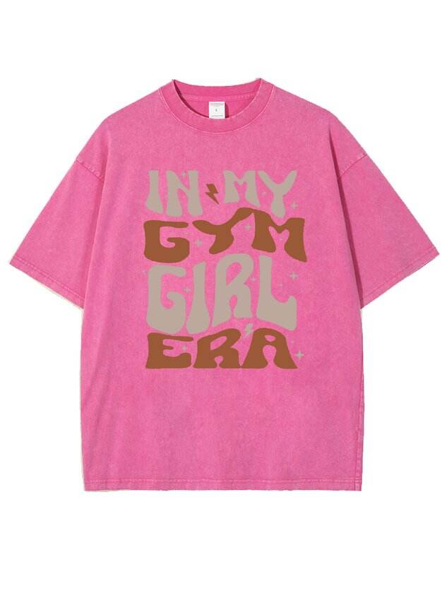 In My Gym Girl Era Vintage Gym Distressing t-shirt