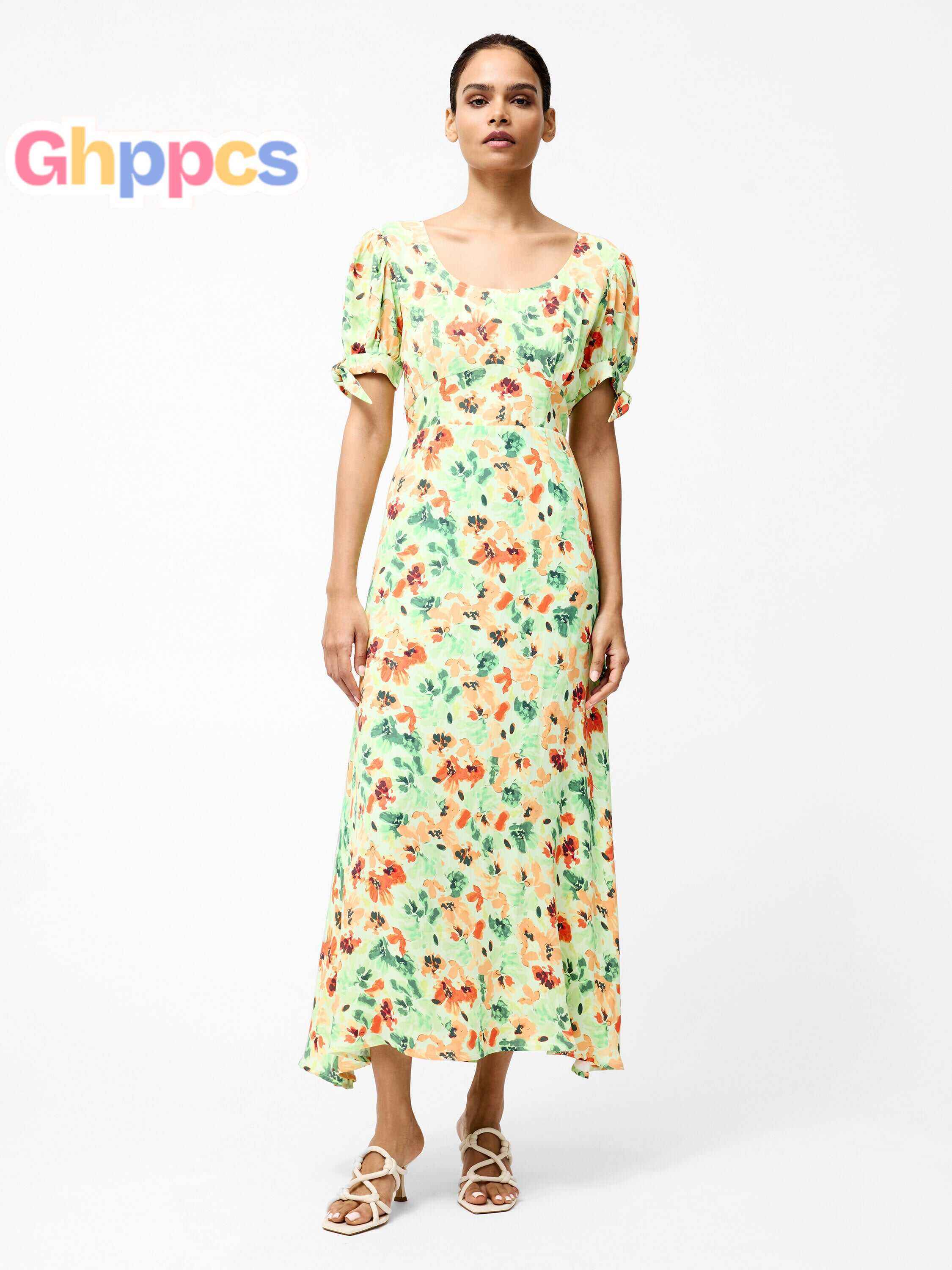 Eve Crepe Scoop Neck Midi Dress