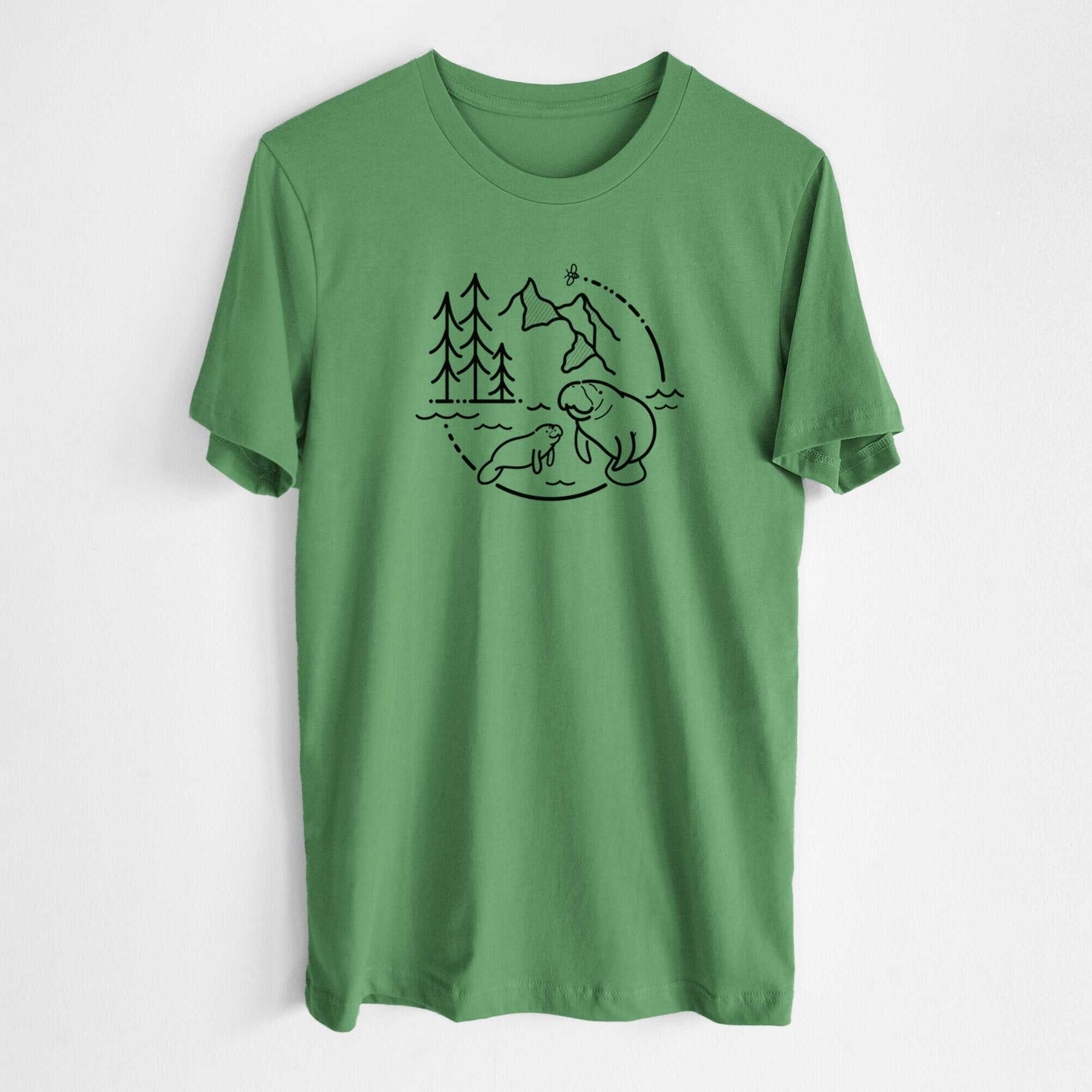 It's All Connected - Manatee - Lightweight 100% Cotton Unisex Crewneck