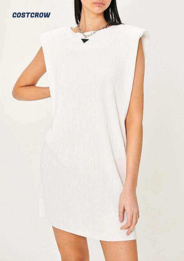 Sahara Sleeveless Plisse Dress