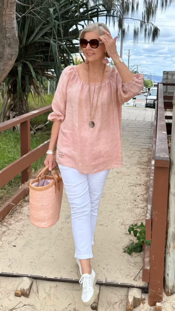 2024 Spring Women's Casual Cotton linen top