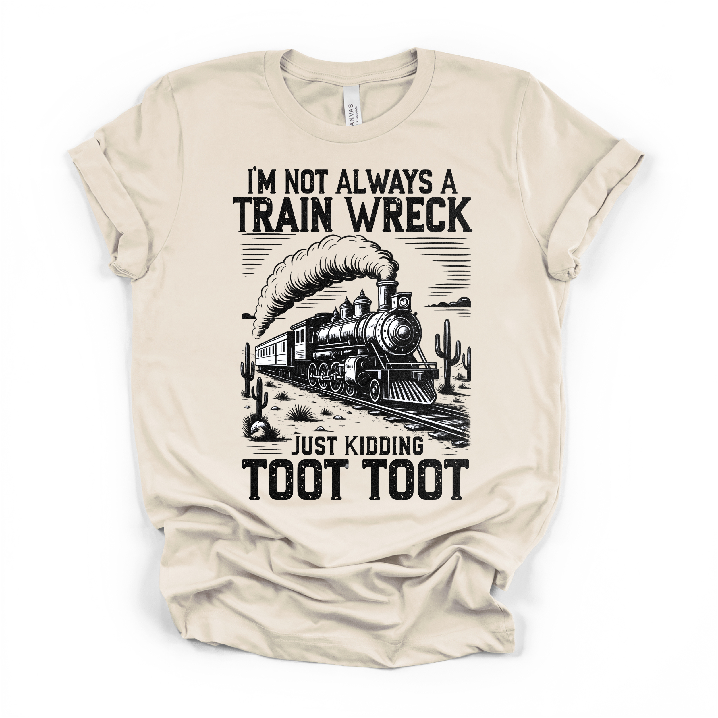 Im Not Always A Train Wreck Women's Humor T Shirt