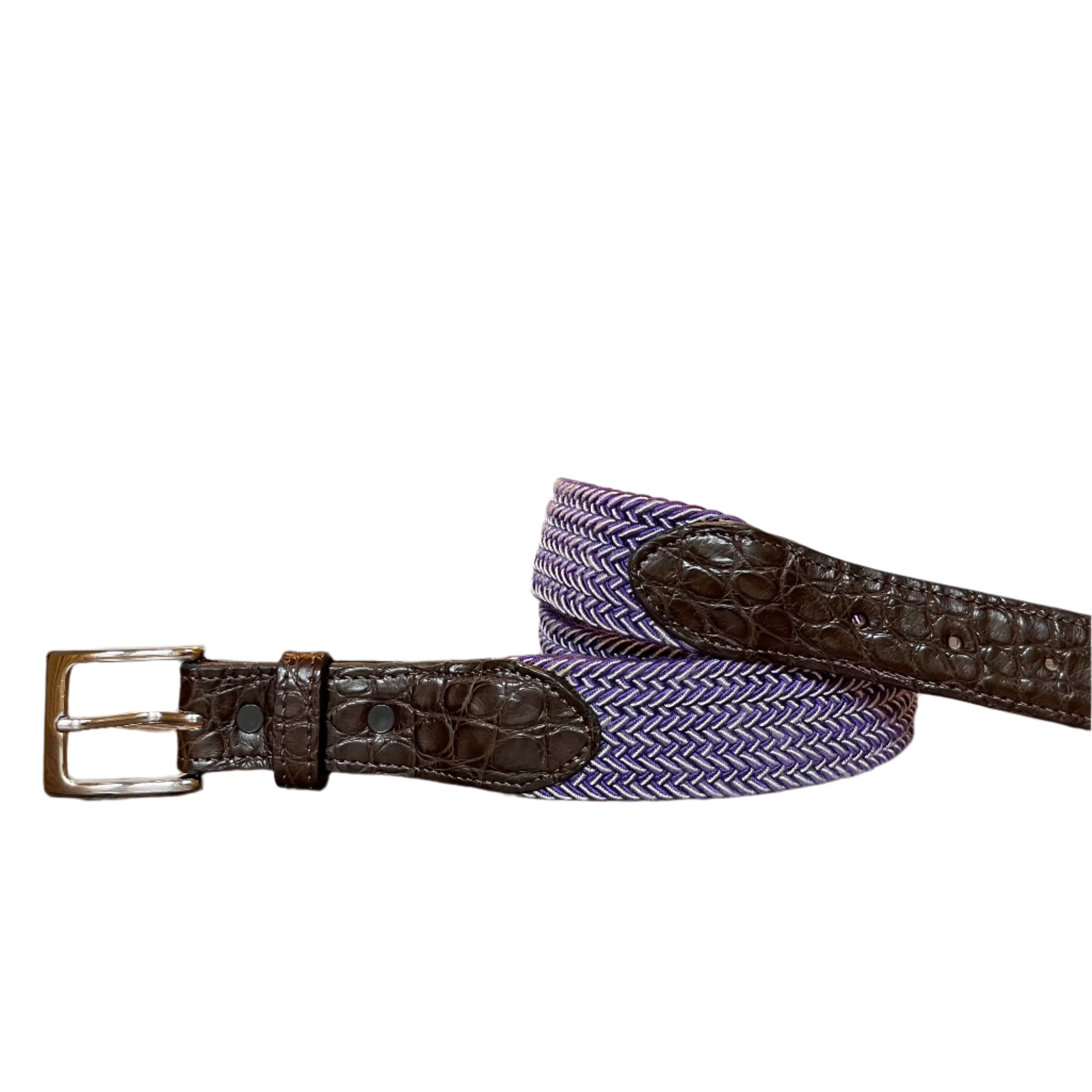 The Stretch Belt, Purple & White
