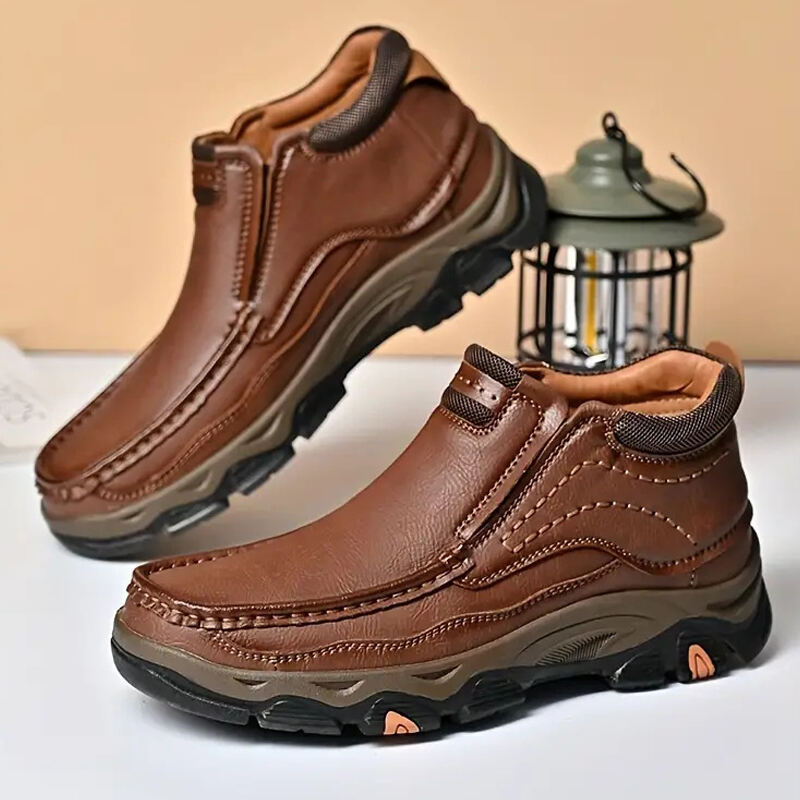 Men's Supportive Orthopedic Sole Leather Pumps